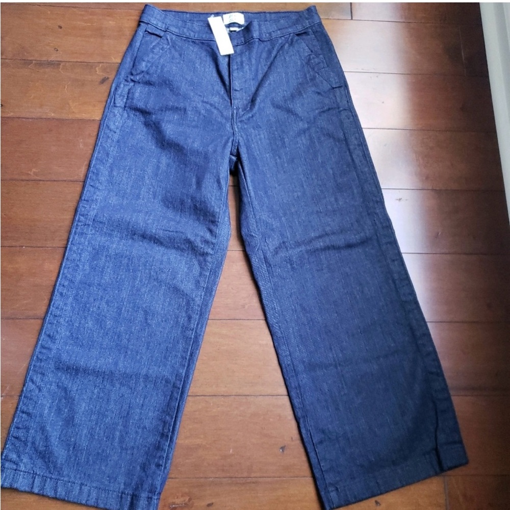 J.Crew Rayner Wide Leg Crop Jeans Size 27 Nwt